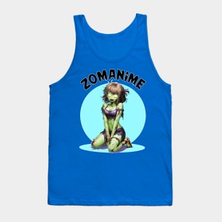 Zombie Anime girl, ZOMANIME cute monster kawaii anime tee Tank Top